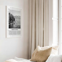 British Columbia Print Black and White, British Columbia Wall Art, British Columbia Poster, British Columbia, Canada, Victoria, Vancouver