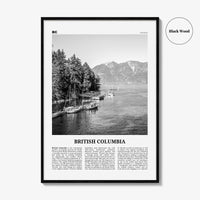 British Columbia Print Black and White, British Columbia Wall Art, British Columbia Poster, British Columbia, Canada, Victoria, Vancouver