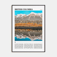British Columbia Travel Color Poster