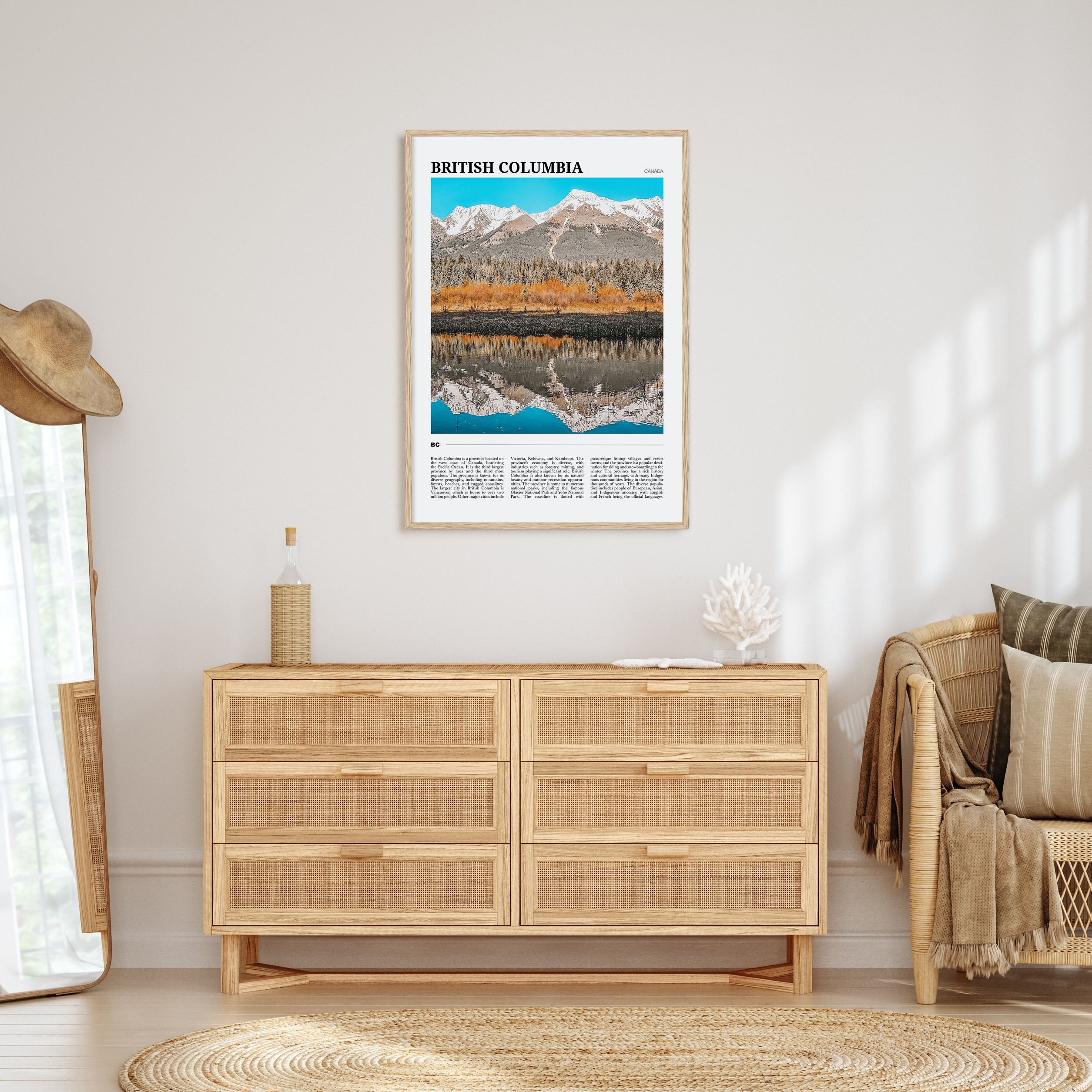 British Columbia Travel Color Poster