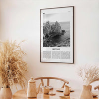 Brittany Print Black and White, Brittany Wall Art, Brittany Poster, Brittany Photo, Brittany Wall Décor, Brittany Map, France