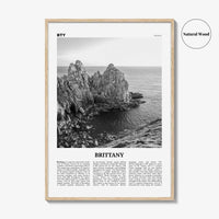 Brittany Print Black and White, Brittany Wall Art, Brittany Poster, Brittany Photo, Brittany Wall Décor, Brittany Map, France