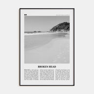 Broken Head Travel B&W Poster