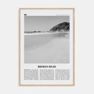 Broken Head Travel B&W Poster