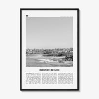 Bronte Beach Print Black and White, Bronte Beach Wall Art, Bronte Beach Poster, Bronte Beach Photo, Bronte Beach Décor, Sydney, Australia