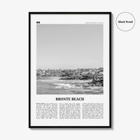 Bronte Beach Print Black and White, Bronte Beach Wall Art, Bronte Beach Poster, Bronte Beach Photo, Bronte Beach Décor, Sydney, Australia