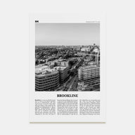 Brookline Travel B&W Poster