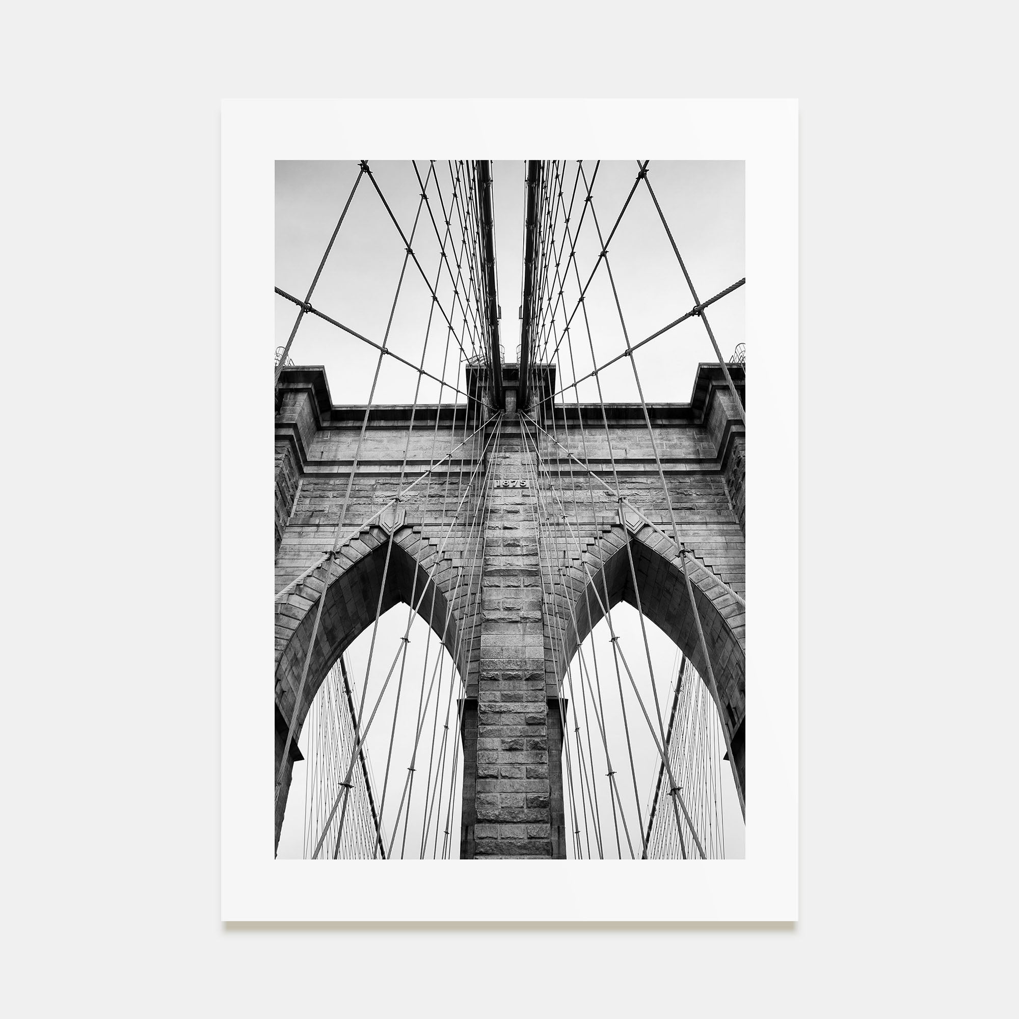 Brooklyn Bridge Photo B&W Poster