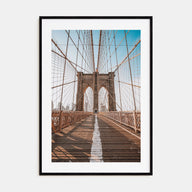 Brooklyn Bridge Photo Color No 2 Poster