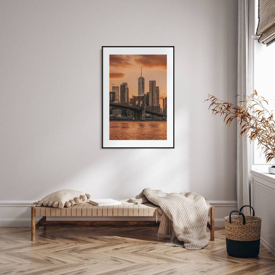 Brooklyn Bridge Photo Color No 3 Poster