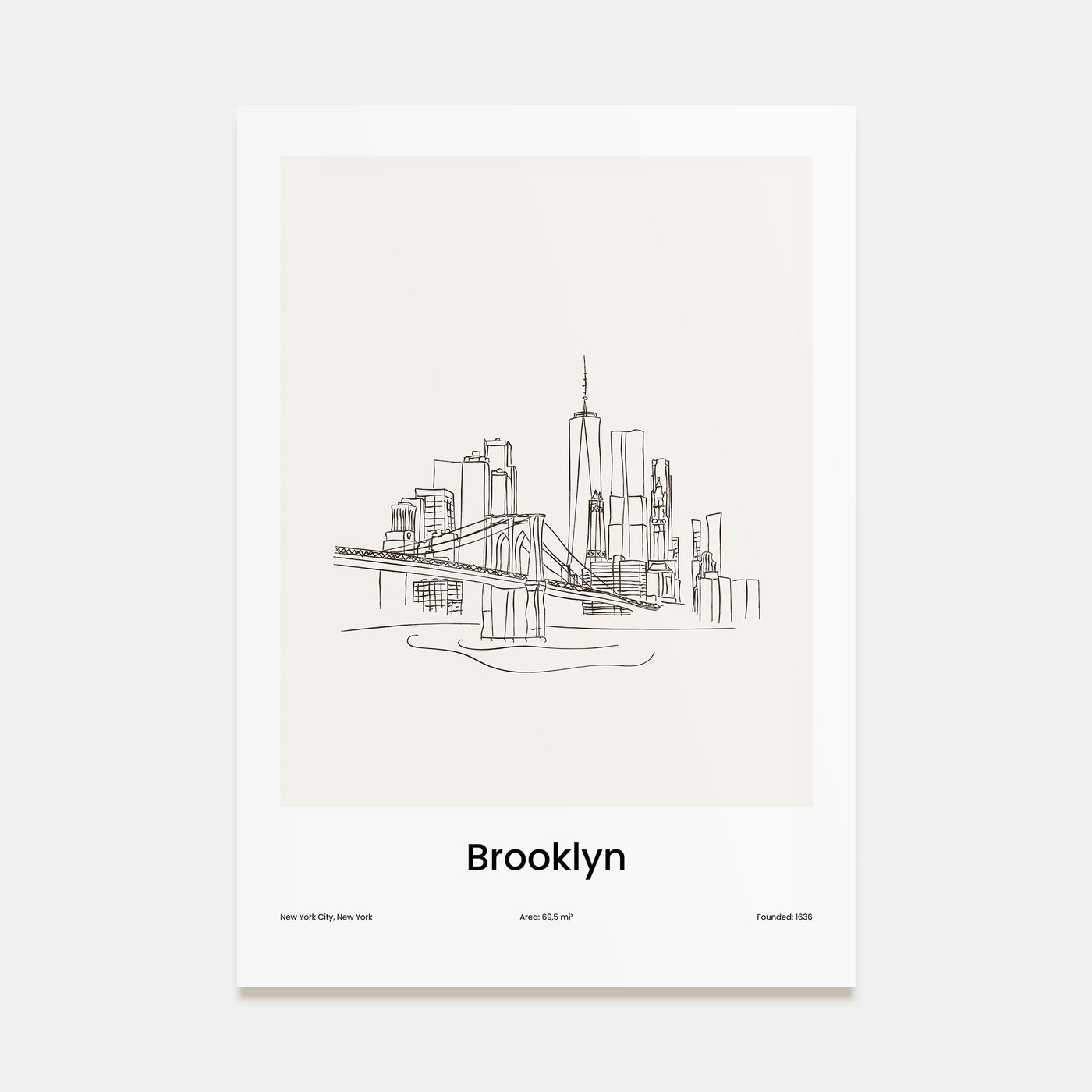 Brooklyn Drawn Poster