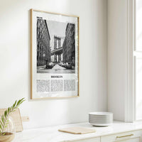 Brooklyn Print Black and White No 1, Brooklyn Wall Art, Brooklyn Poster, Brooklyn Photo, New York, USA, United States, North America