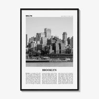 Brooklyn Print Black and White No 2, Brooklyn Wall Art, Brooklyn Poster, Brooklyn Photo, New York, USA, United States, North America