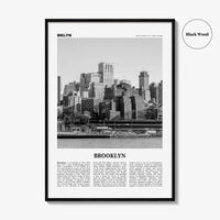 Brooklyn Print Black and White No 2, Brooklyn Wall Art, Brooklyn Poster, Brooklyn Photo, New York, USA, United States, North America