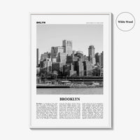 Brooklyn Print Black and White No 2, Brooklyn Wall Art, Brooklyn Poster, Brooklyn Photo, New York, USA, United States, North America