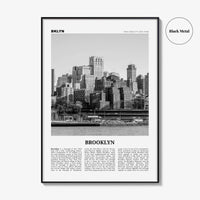 Brooklyn Print Black and White No 2, Brooklyn Wall Art, Brooklyn Poster, Brooklyn Photo, New York, USA, United States, North America