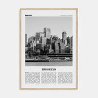 Brooklyn Travel B&W No 2 Poster