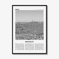 Brooklyn Print Black and White No 3, Brooklyn Wall Art, Brooklyn Poster, Brooklyn Photo, New York, USA, United States, North America