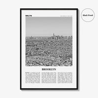 Brooklyn Print Black and White No 3, Brooklyn Wall Art, Brooklyn Poster, Brooklyn Photo, New York, USA, United States, North America