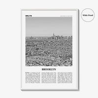 Brooklyn Print Black and White No 3, Brooklyn Wall Art, Brooklyn Poster, Brooklyn Photo, New York, USA, United States, North America