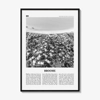 Broome Print Black and White, Broome Wall Art, Broome Poster, Broome Photo, Broome Wall Décor, Western Australia, Australia