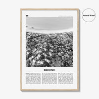 Broome Print Black and White, Broome Wall Art, Broome Poster, Broome Photo, Broome Wall Décor, Western Australia, Australia