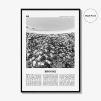 Broome Print Black and White, Broome Wall Art, Broome Poster, Broome Photo, Broome Wall Décor, Western Australia, Australia