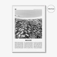 Broome Print Black and White, Broome Wall Art, Broome Poster, Broome Photo, Broome Wall Décor, Western Australia, Australia