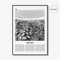 Broome Print Black and White, Broome Wall Art, Broome Poster, Broome Photo, Broome Wall Décor, Western Australia, Australia