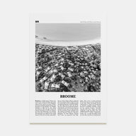 Broome Travel B&W Poster