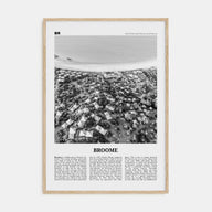 Broome Travel B&W Poster