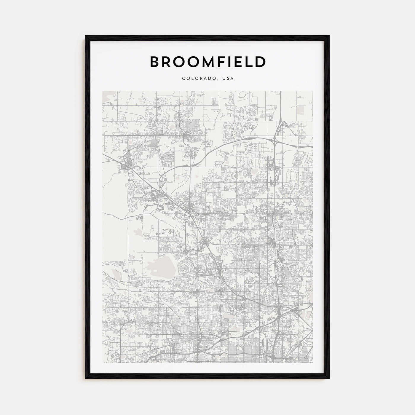 Broomfield Map Portrait Poster