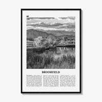 Broomfield Print Black and White, Broomfield Wall Art, Broomfield Poster, Broomfield Photo, Broomfield Wall Décor, Colorado, USA