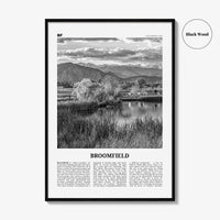 Broomfield Print Black and White, Broomfield Wall Art, Broomfield Poster, Broomfield Photo, Broomfield Wall Décor, Colorado, USA