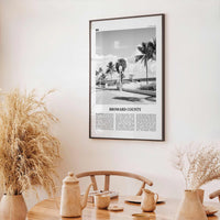 Broward County Print Black and White, Broward County Wall Art, Broward County Poster, Broward County Photo, Broward Wall Décor, Broward Map