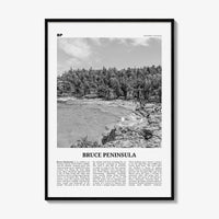 Bruce Peninsula Print Black and White, Bruce Peninsula Wall Art, Bruce Peninsula Poster, Bruce Peninsula Photo, Ontario, Canada
