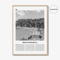 Bruce Peninsula Print Black and White, Bruce Peninsula Wall Art, Bruce Peninsula Poster, Bruce Peninsula Photo, Ontario, Canada