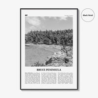 Bruce Peninsula Print Black and White, Bruce Peninsula Wall Art, Bruce Peninsula Poster, Bruce Peninsula Photo, Ontario, Canada
