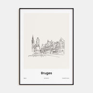 Bruges Drawn Poster