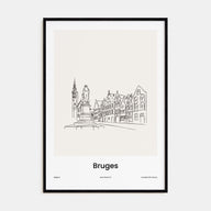 Bruges Drawn Poster