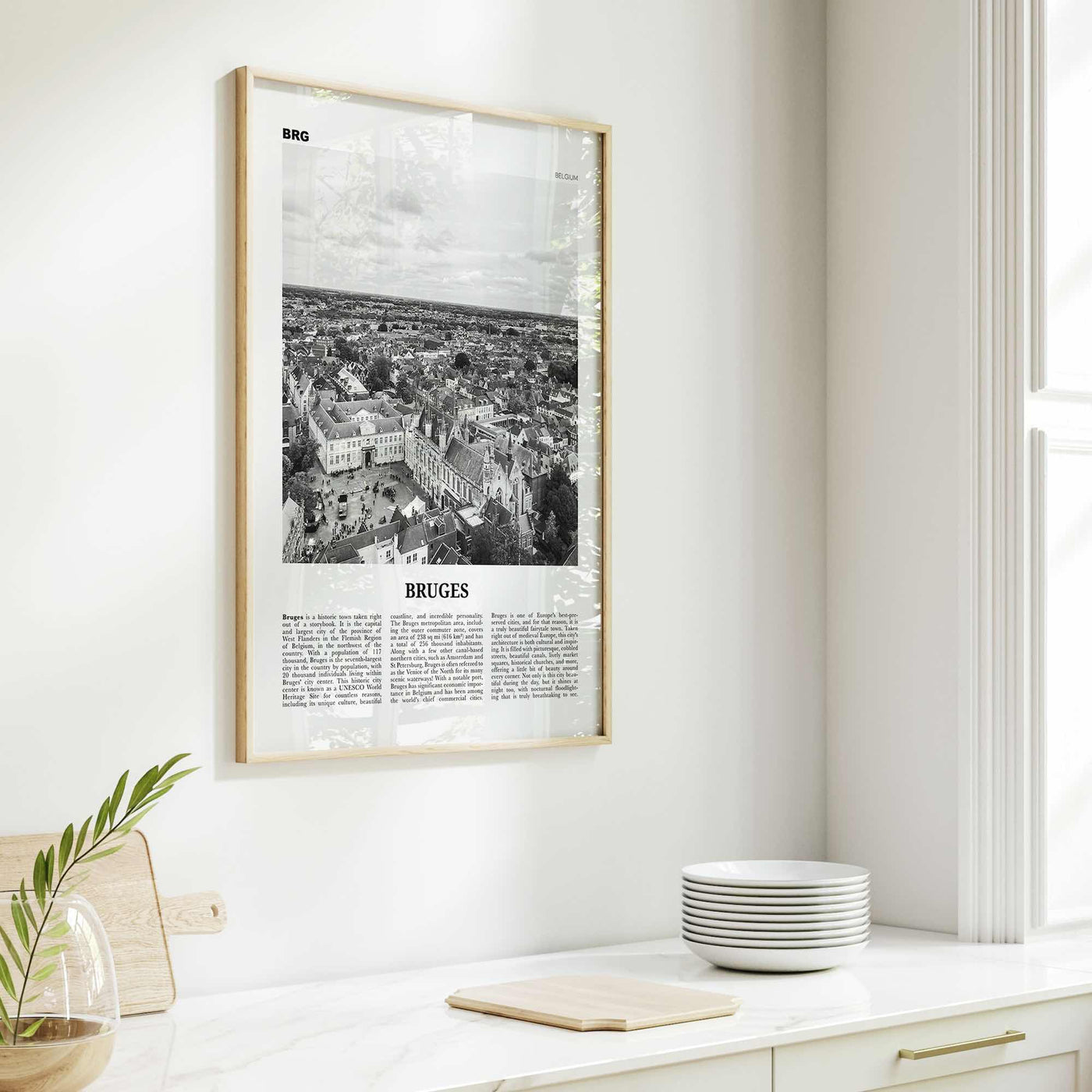 Bruges Print Black and White, Bruges Wall Art, Bruges Poster, Bruges Photo, Bruges Wall Decor, Belgium, Brugge, Brügge, Flemish, Europe