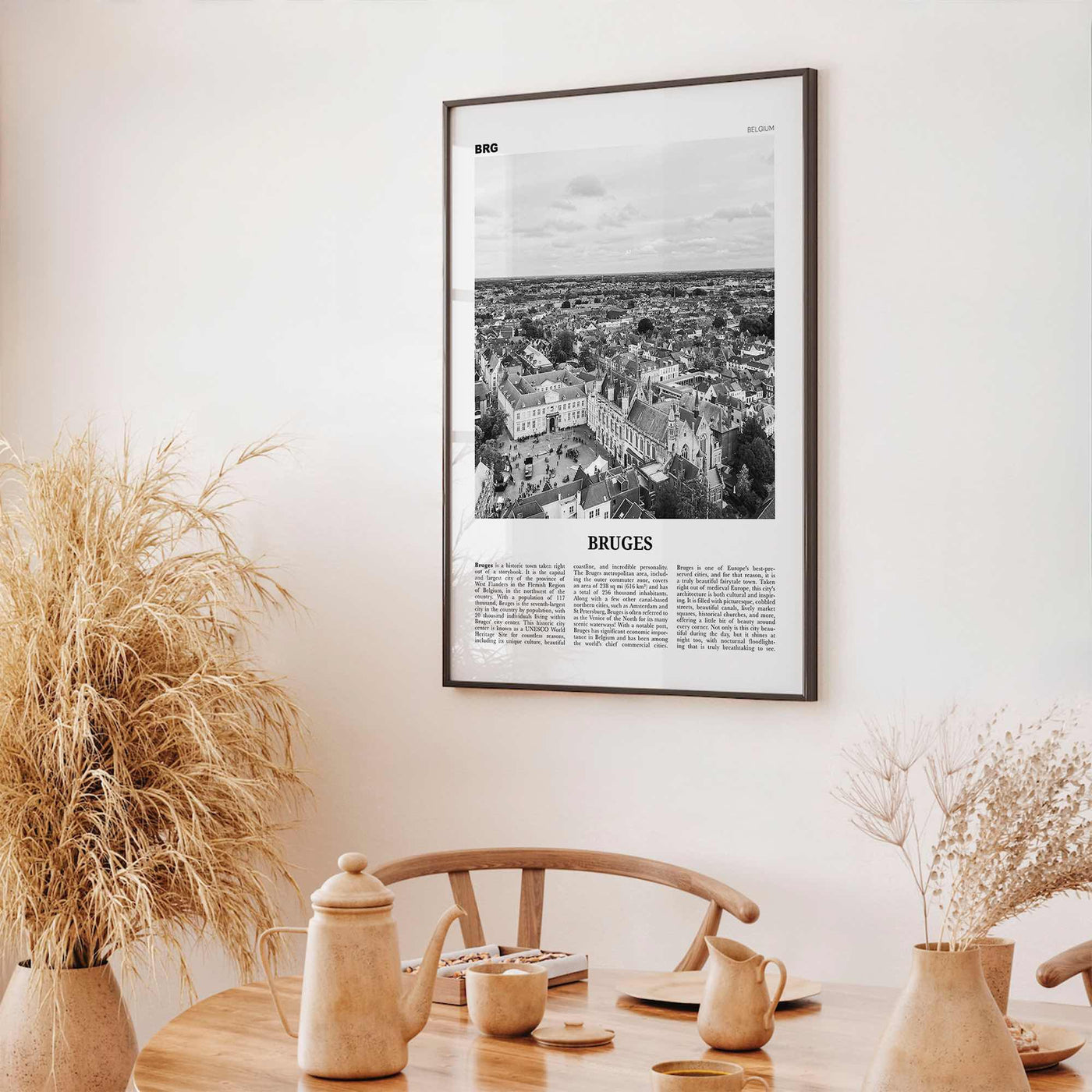 Bruges Print Black and White, Bruges Wall Art, Bruges Poster, Bruges Photo, Bruges Wall Decor, Belgium, Brugge, Brügge, Flemish, Europe