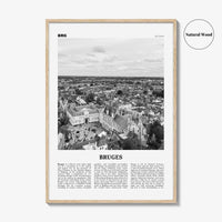 Bruges Print Black and White, Bruges Wall Art, Bruges Poster, Bruges Photo, Bruges Wall Decor, Belgium, Brugge, Brügge, Flemish, Europe