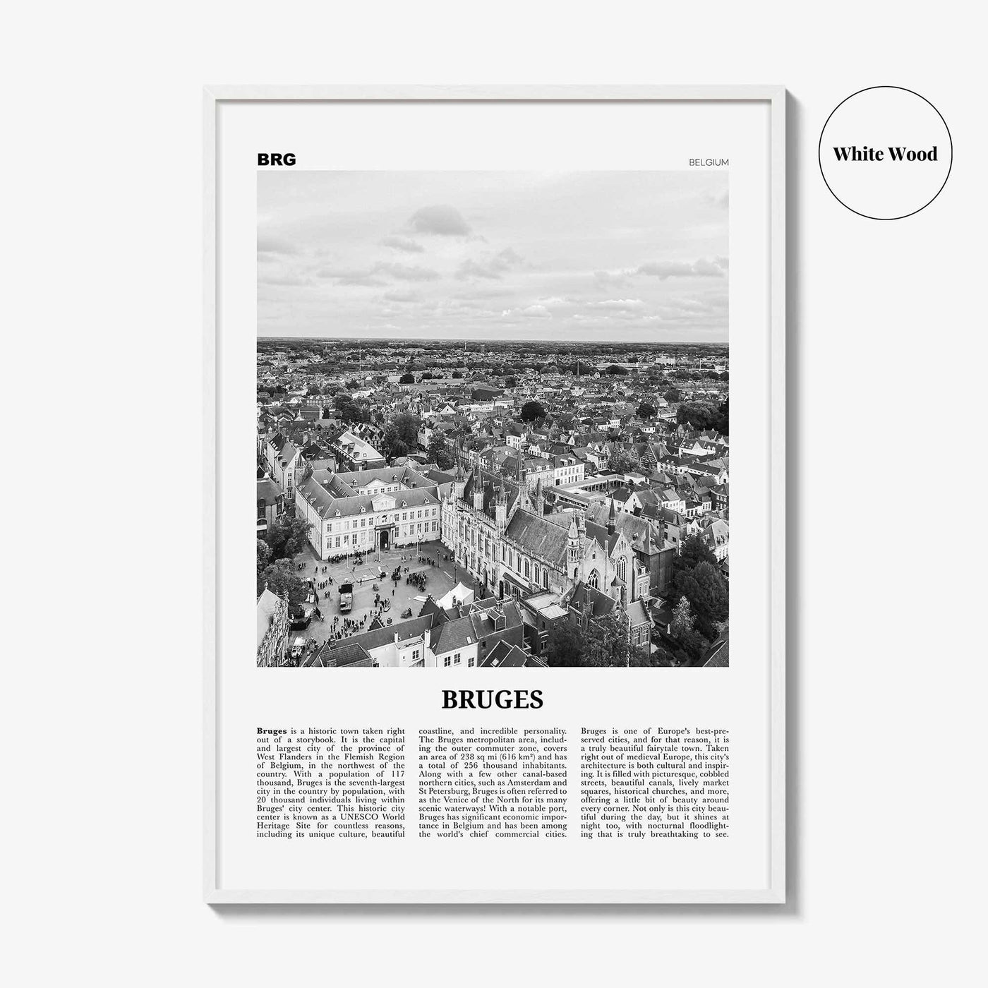 Bruges Print Black and White, Bruges Wall Art, Bruges Poster, Bruges Photo, Bruges Wall Decor, Belgium, Brugge, Brügge, Flemish, Europe