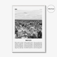 Bruges Print Black and White, Bruges Wall Art, Bruges Poster, Bruges Photo, Bruges Wall Decor, Belgium, Brugge, Brügge, Flemish, Europe