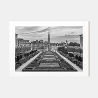Brussels Landscape B&W Poster