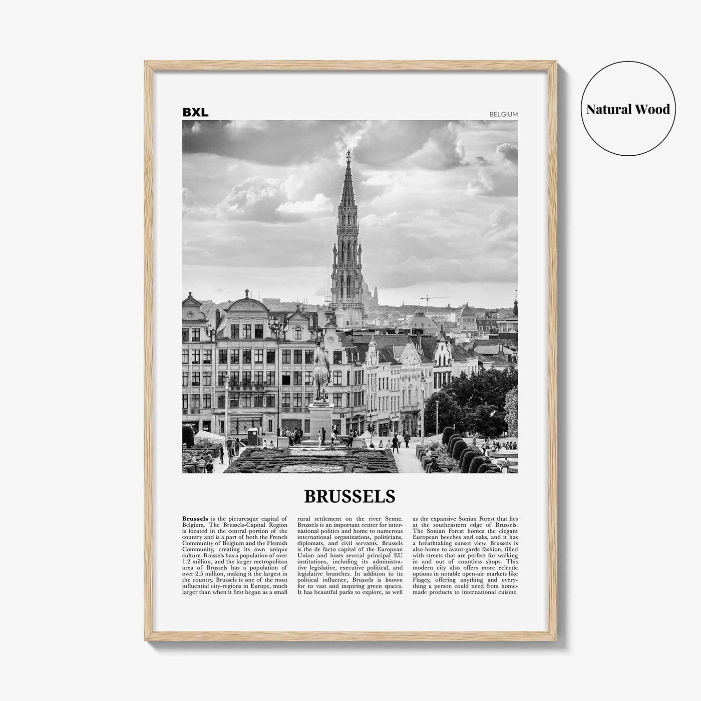 Brussels Print Black and White, Brussels Wall Art, Brussels Poster, Brussels Photo, Brussels Wall Decor, Belgium, Bruxelles, Brussel, Europe