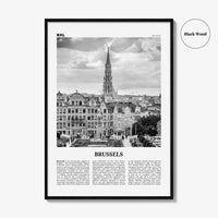 Brussels Print Black and White, Brussels Wall Art, Brussels Poster, Brussels Photo, Brussels Wall Decor, Belgium, Bruxelles, Brussel, Europe