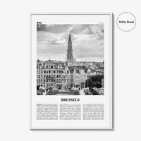 Brussels Print Black and White, Brussels Wall Art, Brussels Poster, Brussels Photo, Brussels Wall Decor, Belgium, Bruxelles, Brussel, Europe
