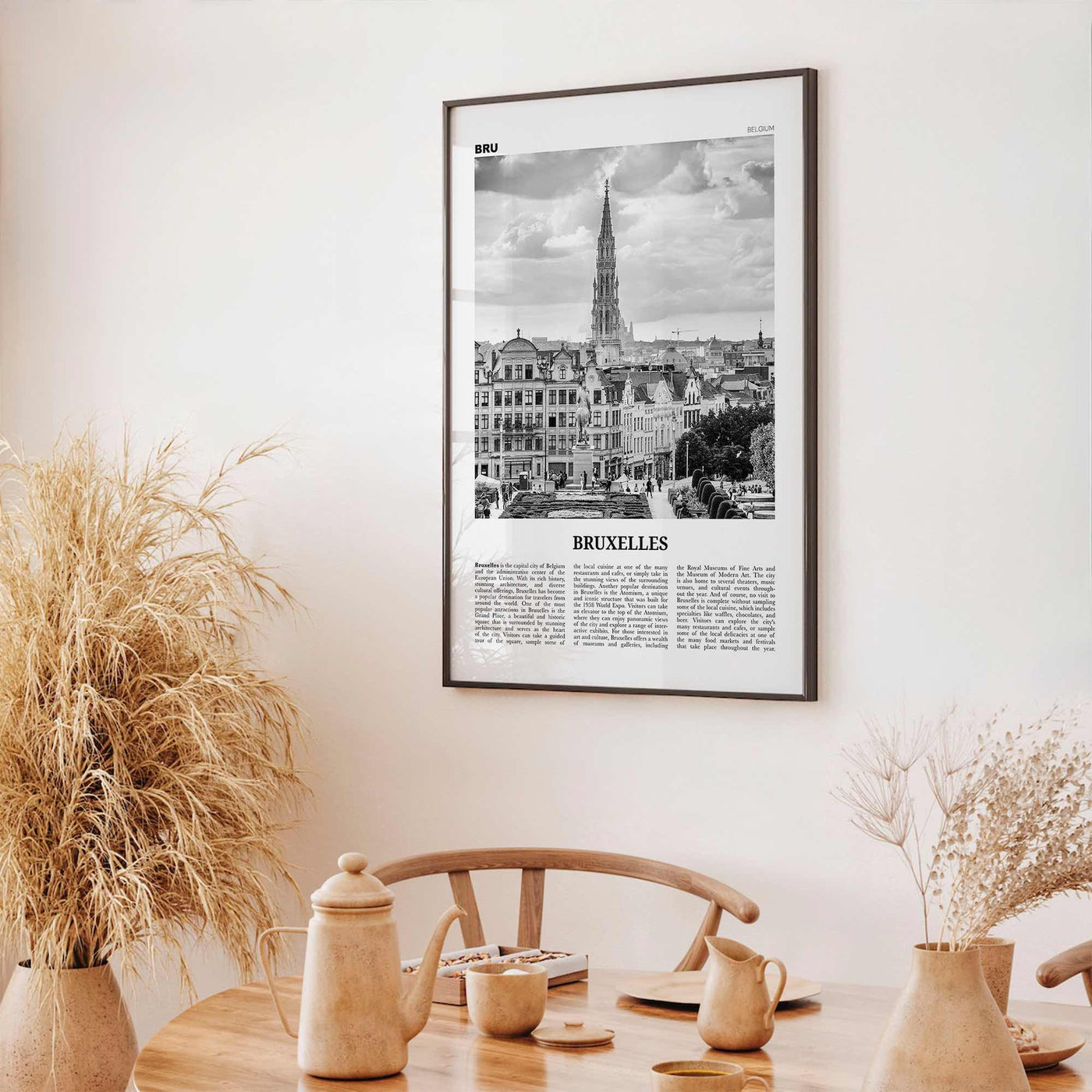 Bruxelles Print Black and White, Bruxelles Wall Art, Bruxelles Poster, Bruxelles Photo, Bruxelles Wall Décor, Bruxelles Map, Belgium